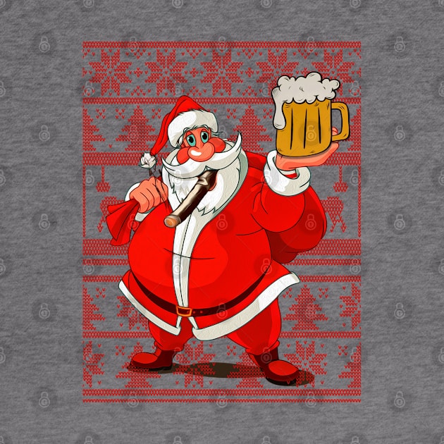 Beer for Santa - Beer Lovers Christmas by Dizcop